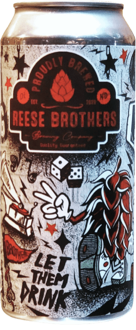 Reese Brothers beer can